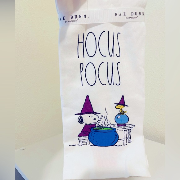 Rae Dunn Other - Rae Dunn Hocus Pocus Kitchen Towels Peanuts Snoopy Cauldron Halloween